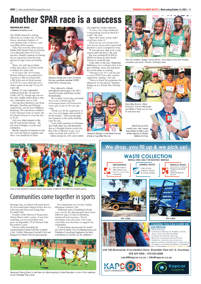 Rosebank Killarney Gazette Oct 14 2022 page 11