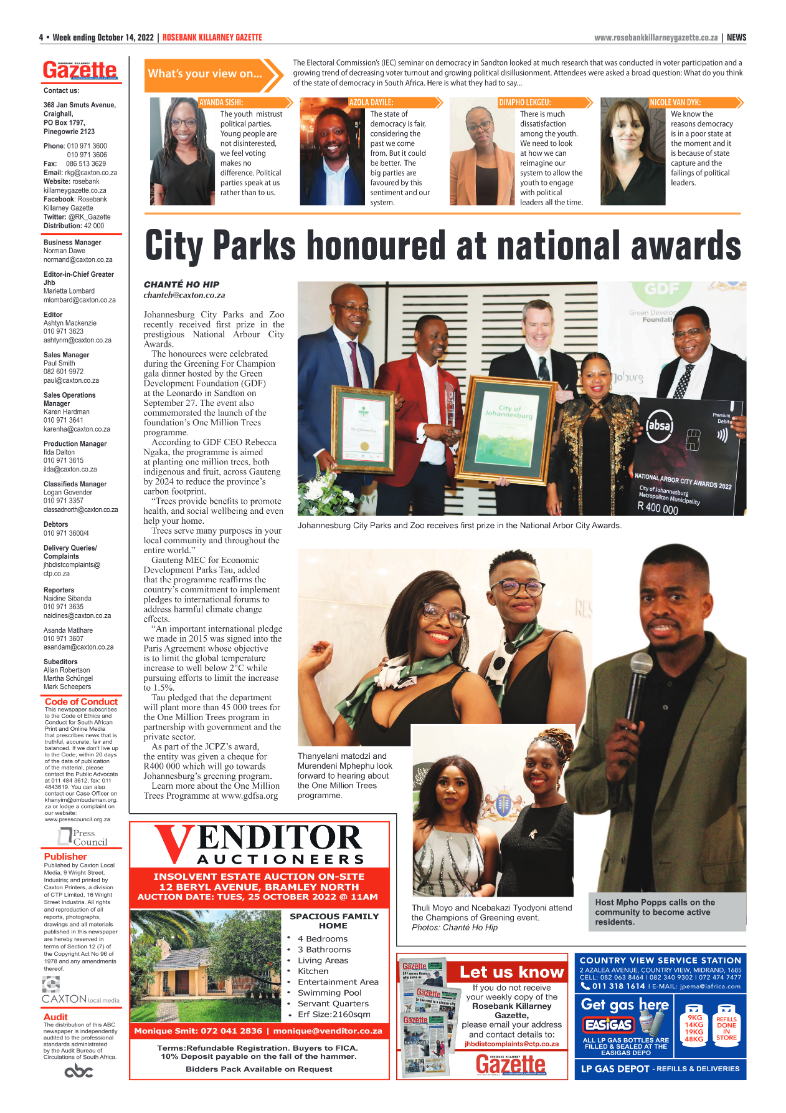 Rosebank Killarney Gazette Oct 14 2022 page 4