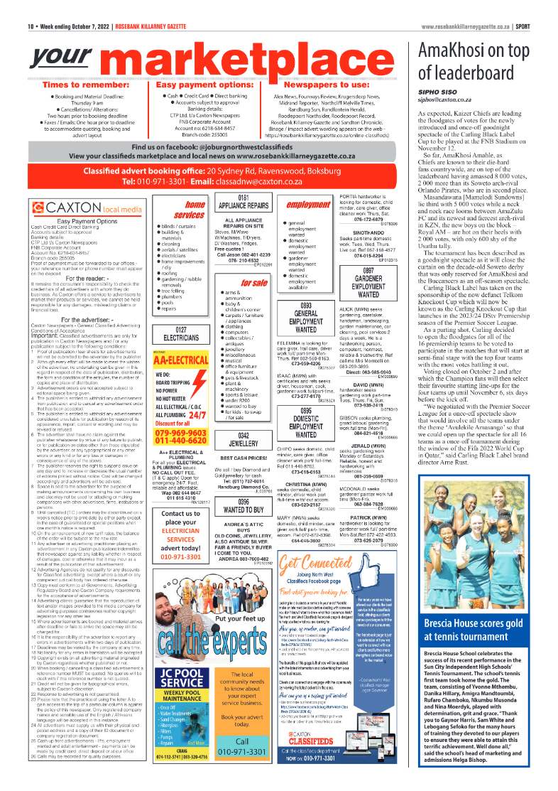 Rosebank Killarney Gazette October 7 2022 page 10