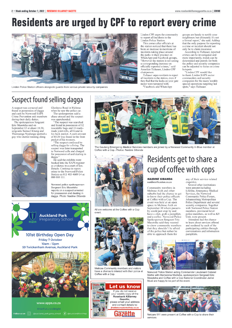 Rosebank Killarney Gazette October 7 2022 page 2