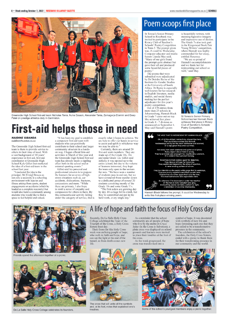 Rosebank Killarney Gazette October 7 2022 page 8