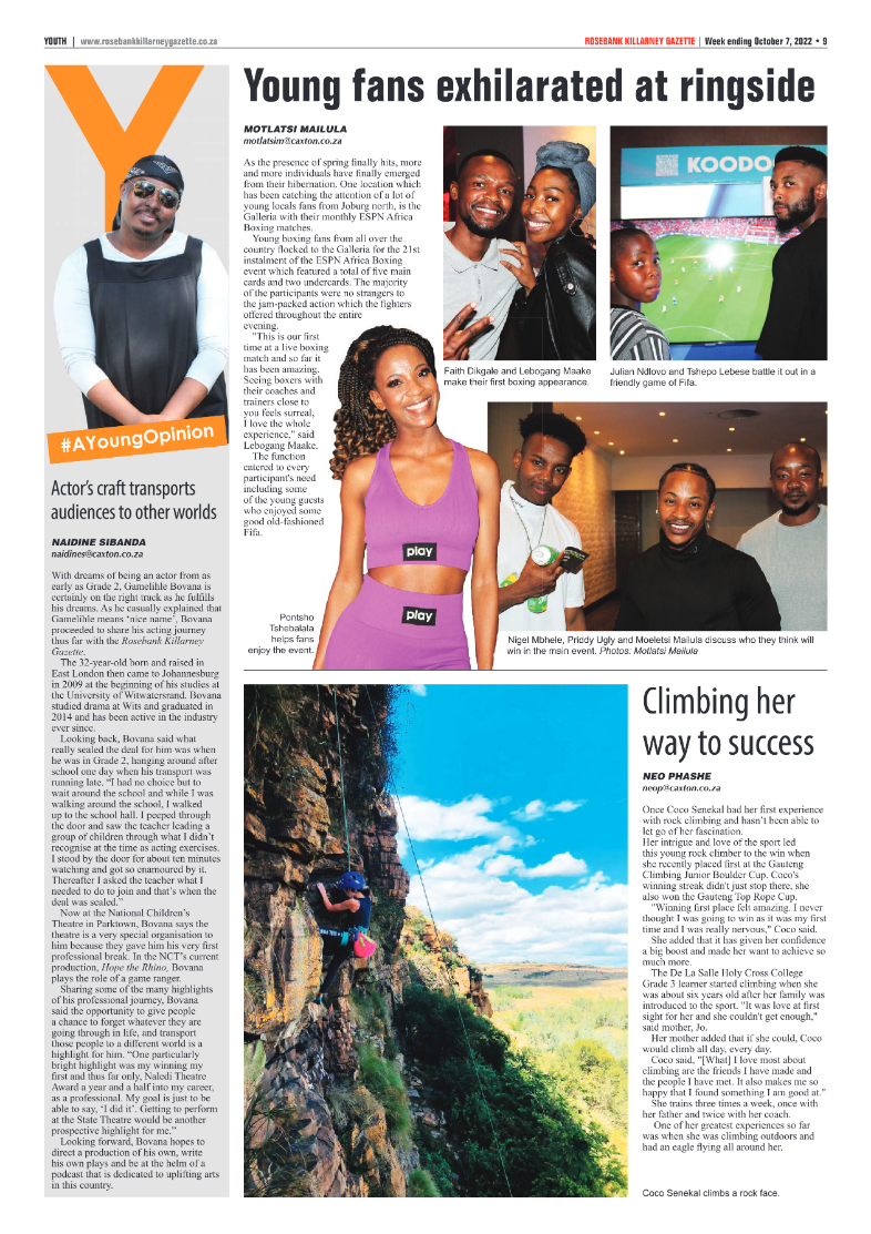 Rosebank Killarney Gazette October 7 2022 page 9