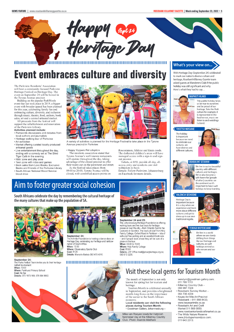 Rosebank Killarney Gazette September 23 2022 page 5
