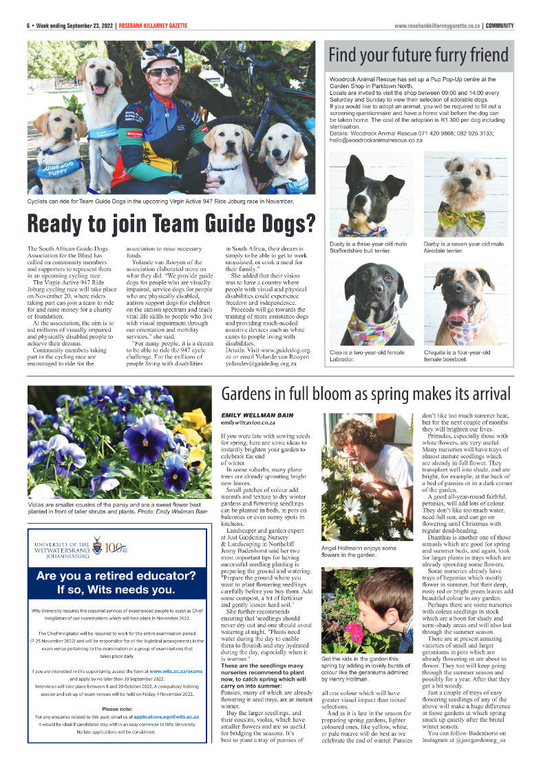 Rosebank Killarney Gazette September 23 2022 page 6