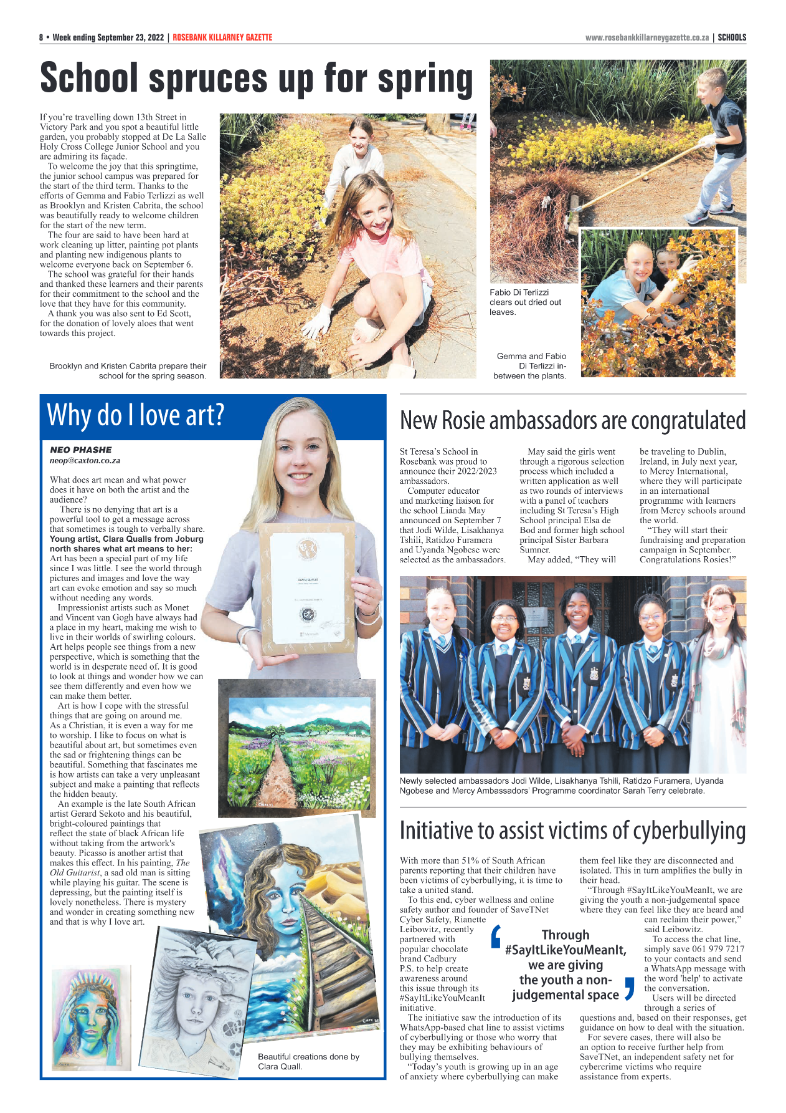 Rosebank Killarney Gazette September 23 2022 page 8