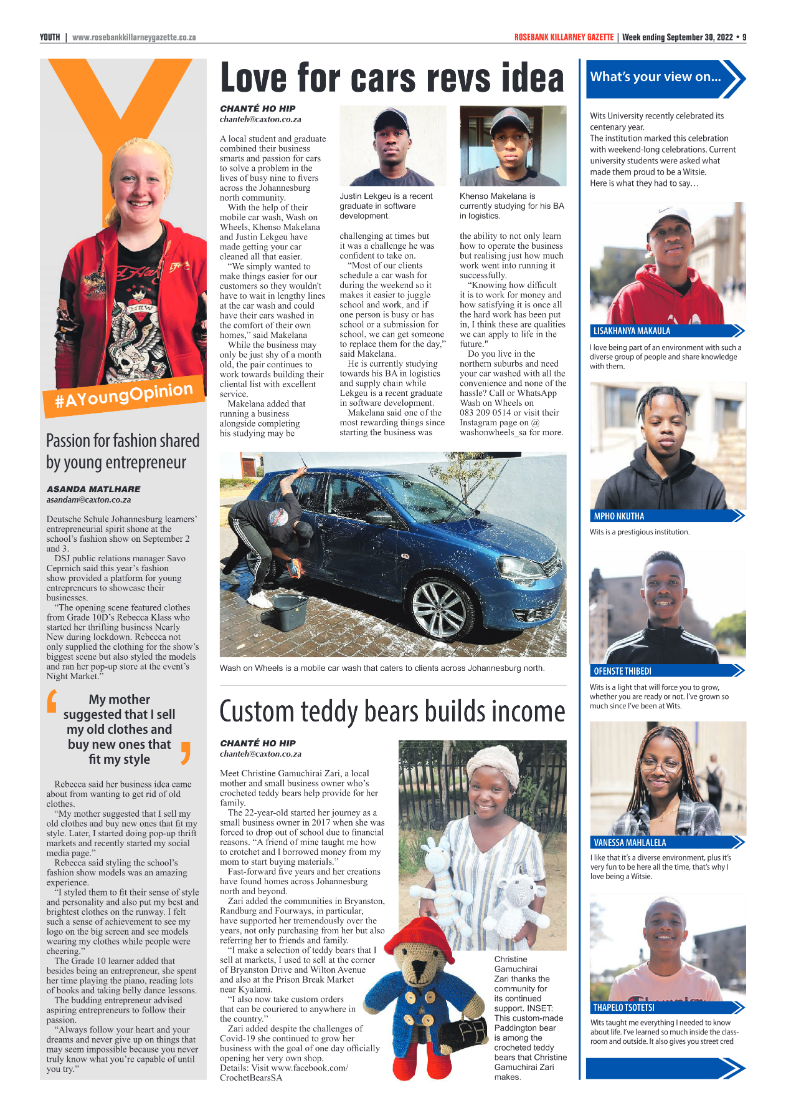 Rosebank Killarney Gazette September 30 2022 page 9