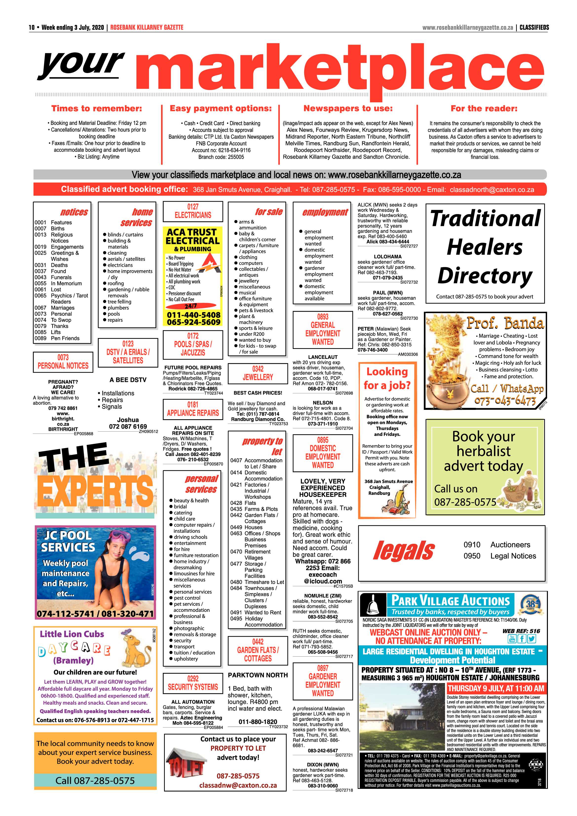 Rosebank Killarney Gazette 03 July 2020 page 10