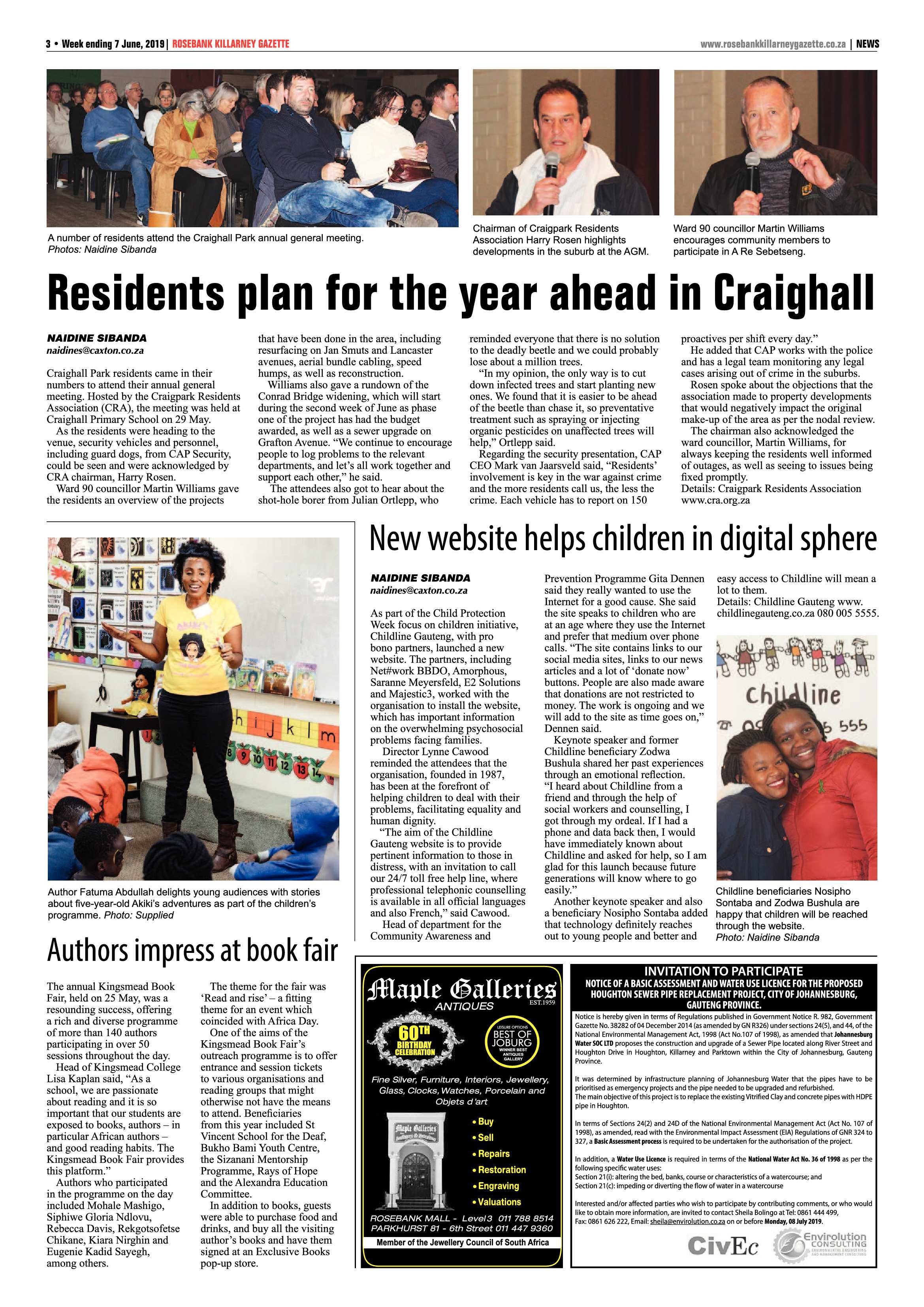 Rosebank killarney Gazette 7 June, 2019 page 3