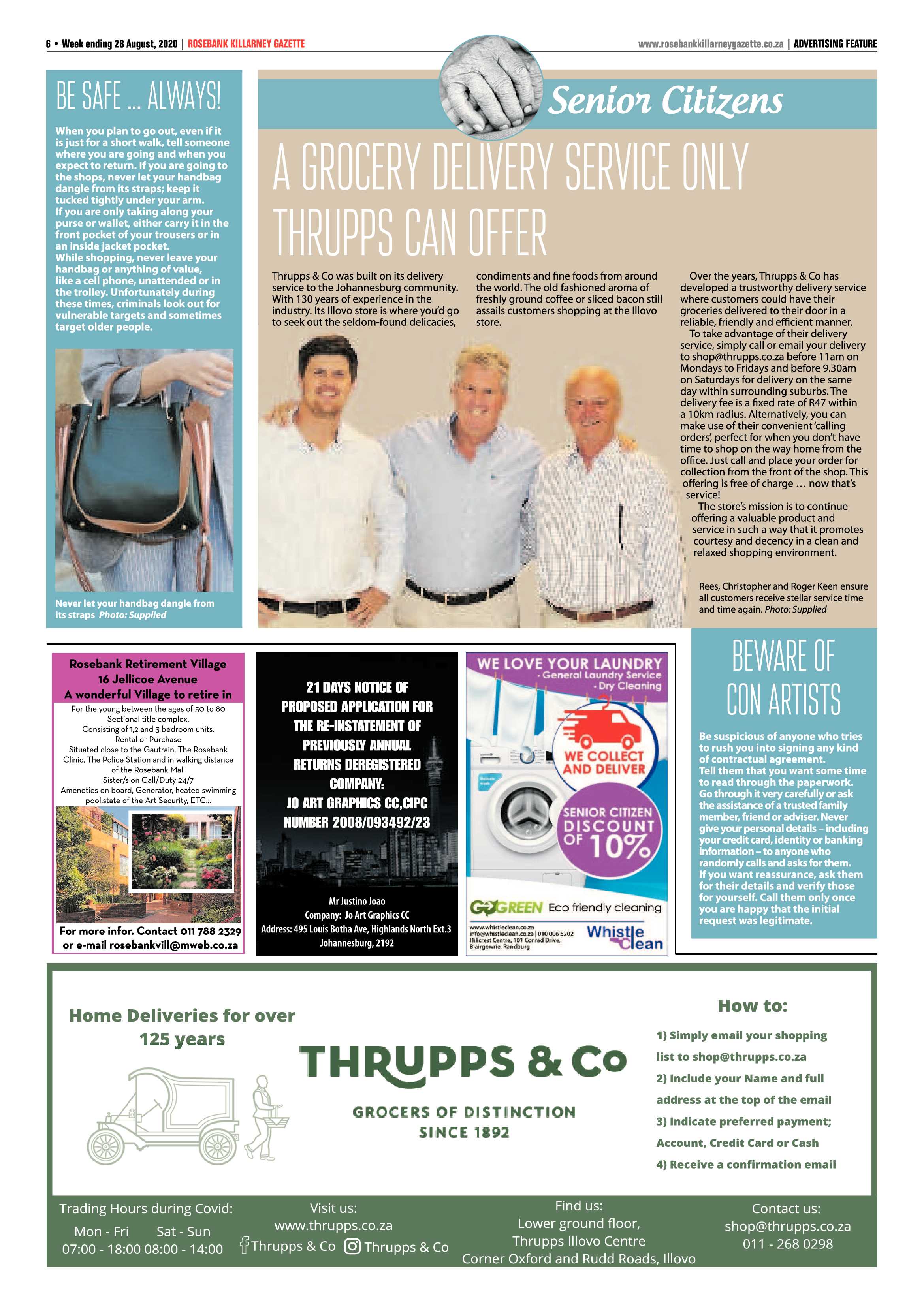 Rosebank Killarney Gazette 28 August 2020 page 6