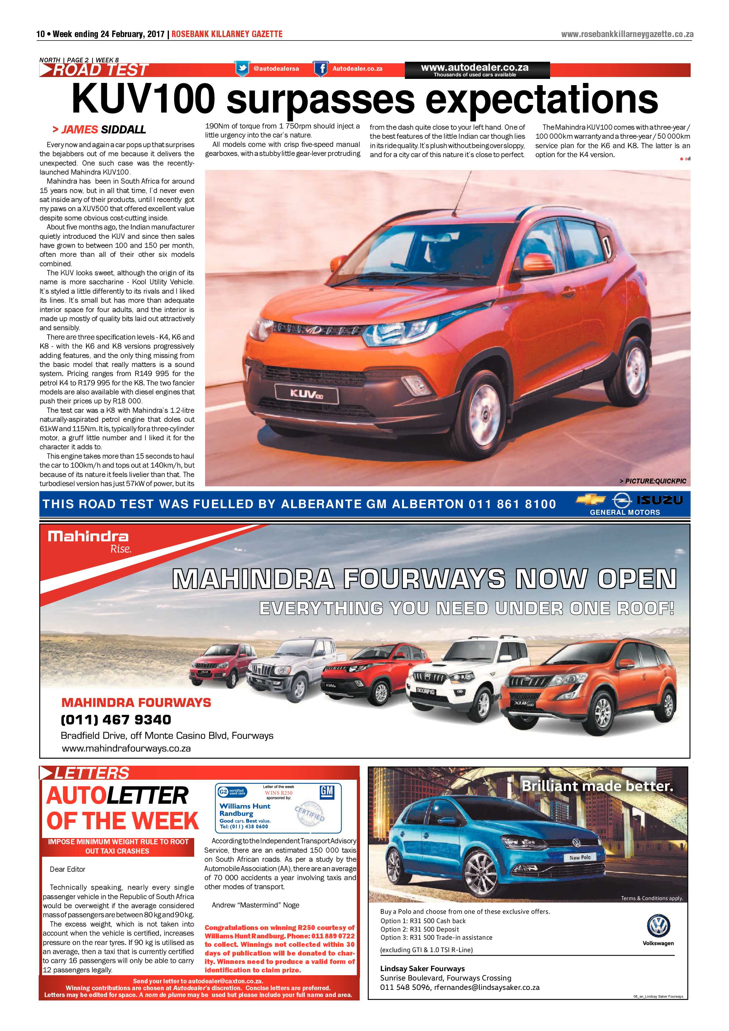 Rosebank Killarney Gazette 24 February 2017 page 10