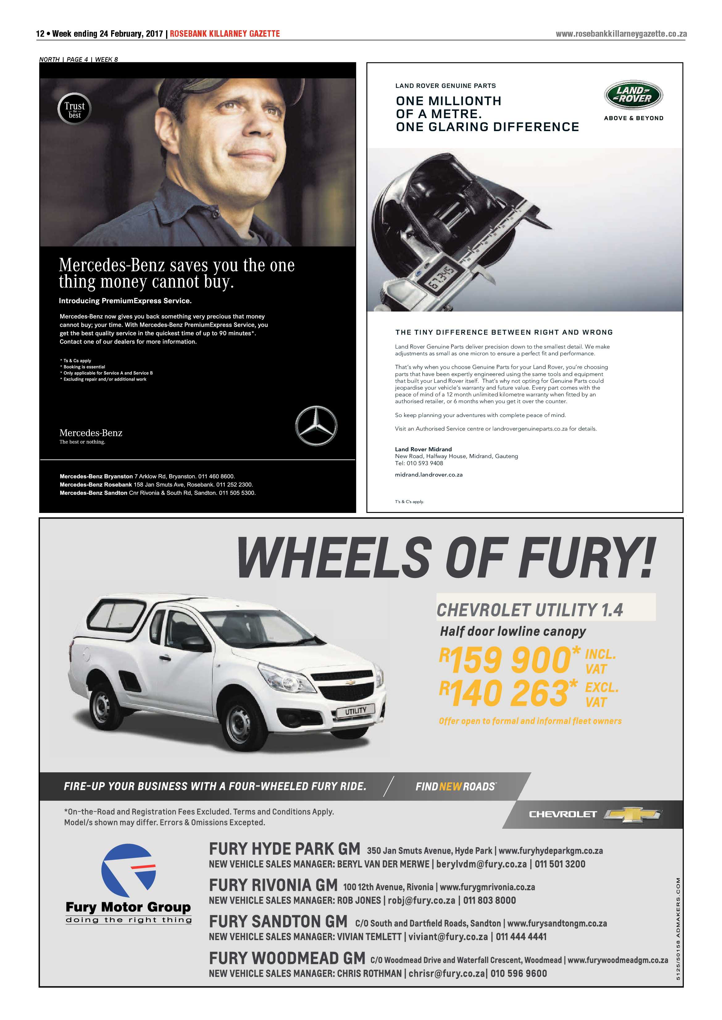 Rosebank Killarney Gazette 24 February 2017 page 12