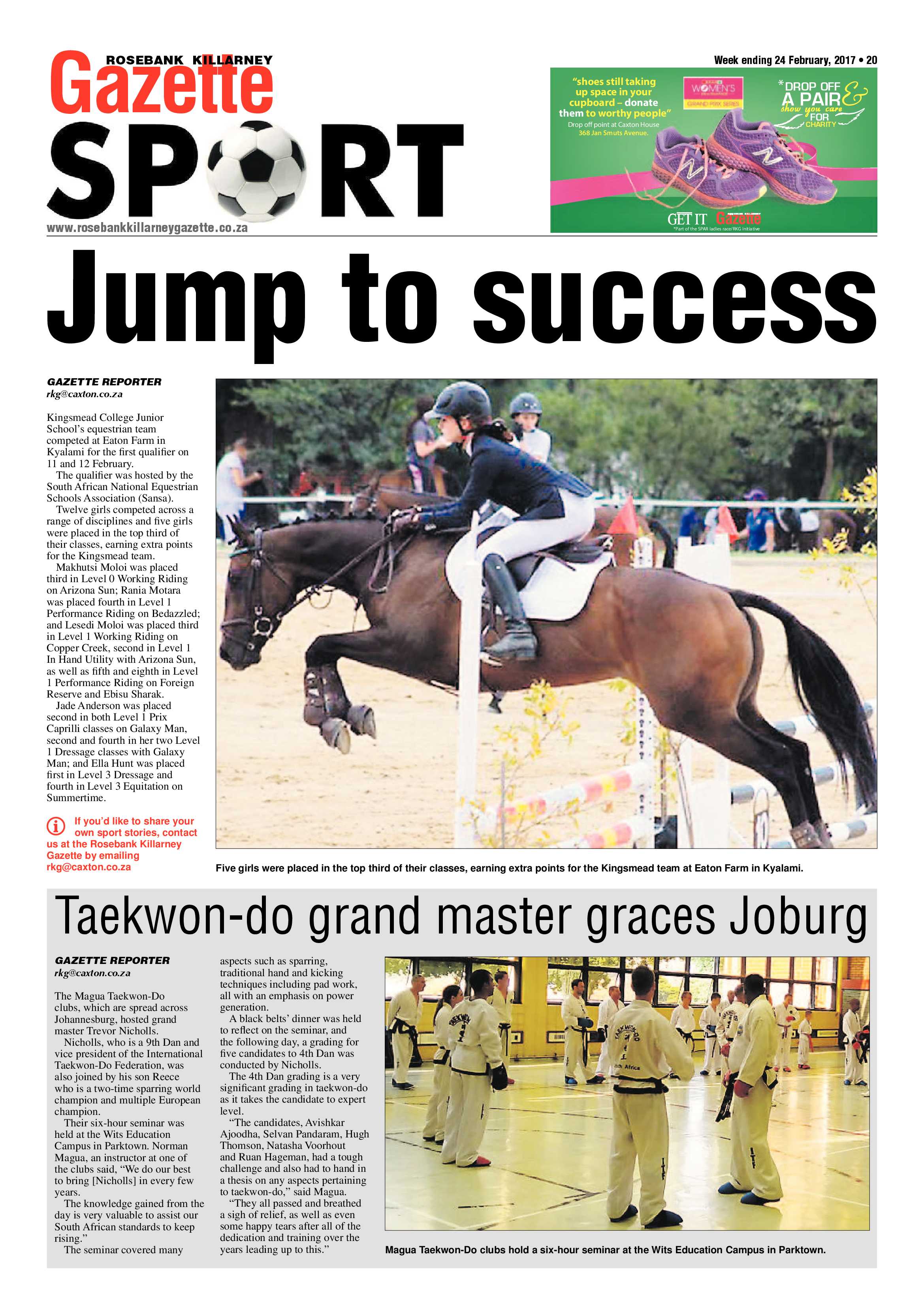 Rosebank Killarney Gazette 24 February 2017 page 20