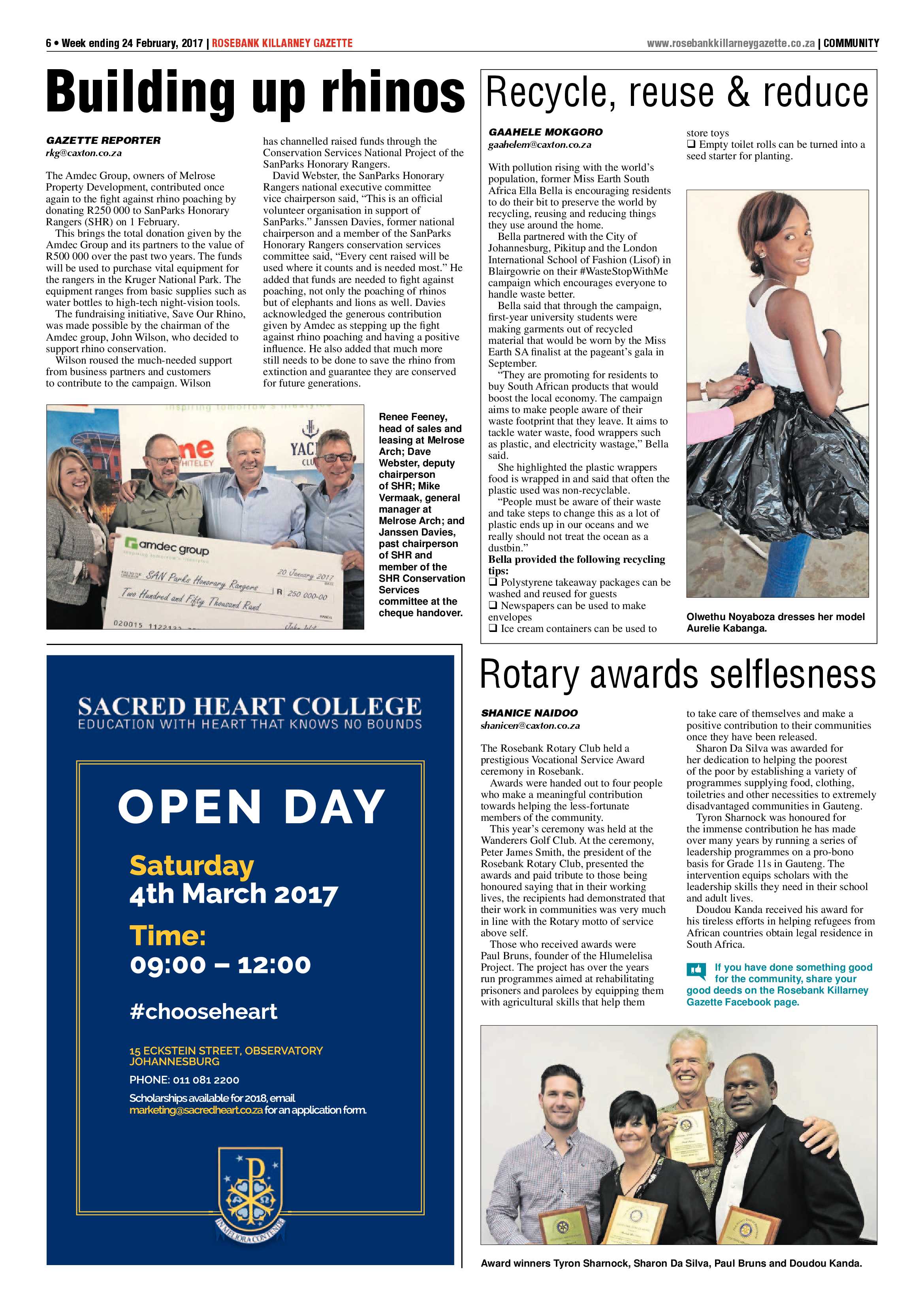 Rosebank Killarney Gazette 24 February 2017 page 6