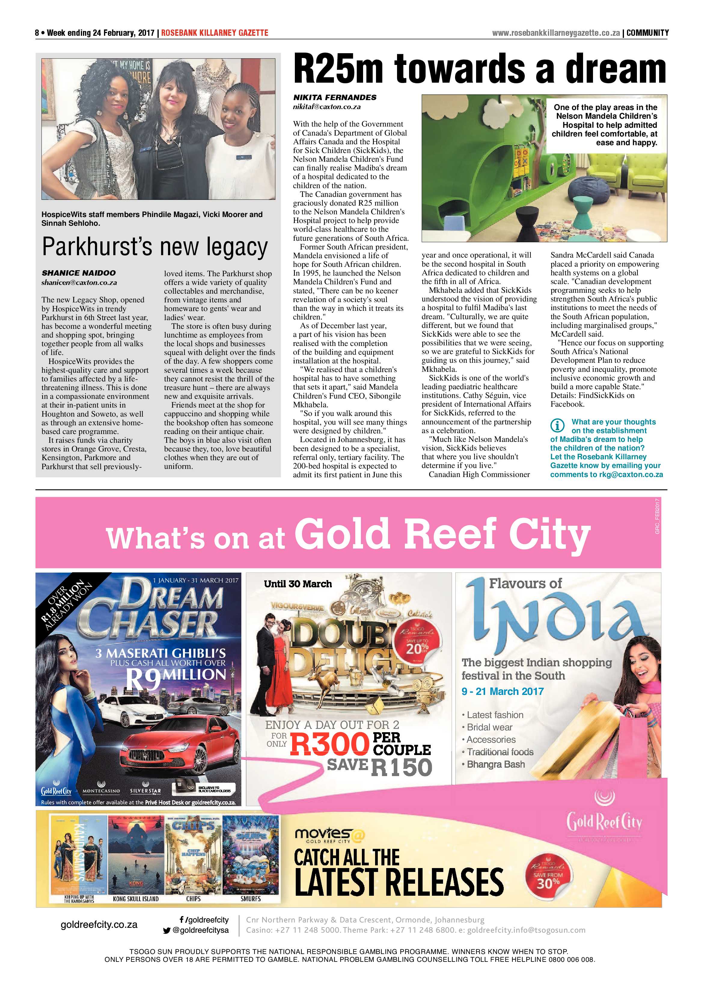 Rosebank Killarney Gazette 24 February 2017 page 8