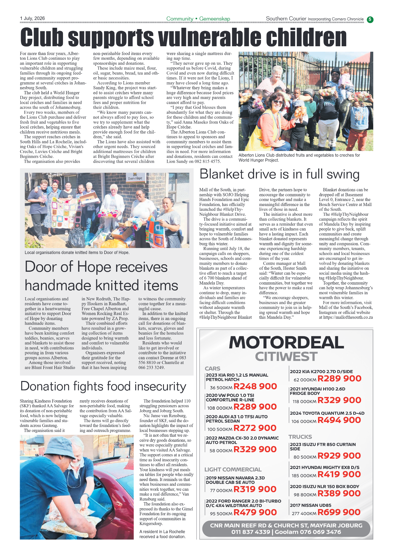 Southern Courier 1 July 2026 page 5