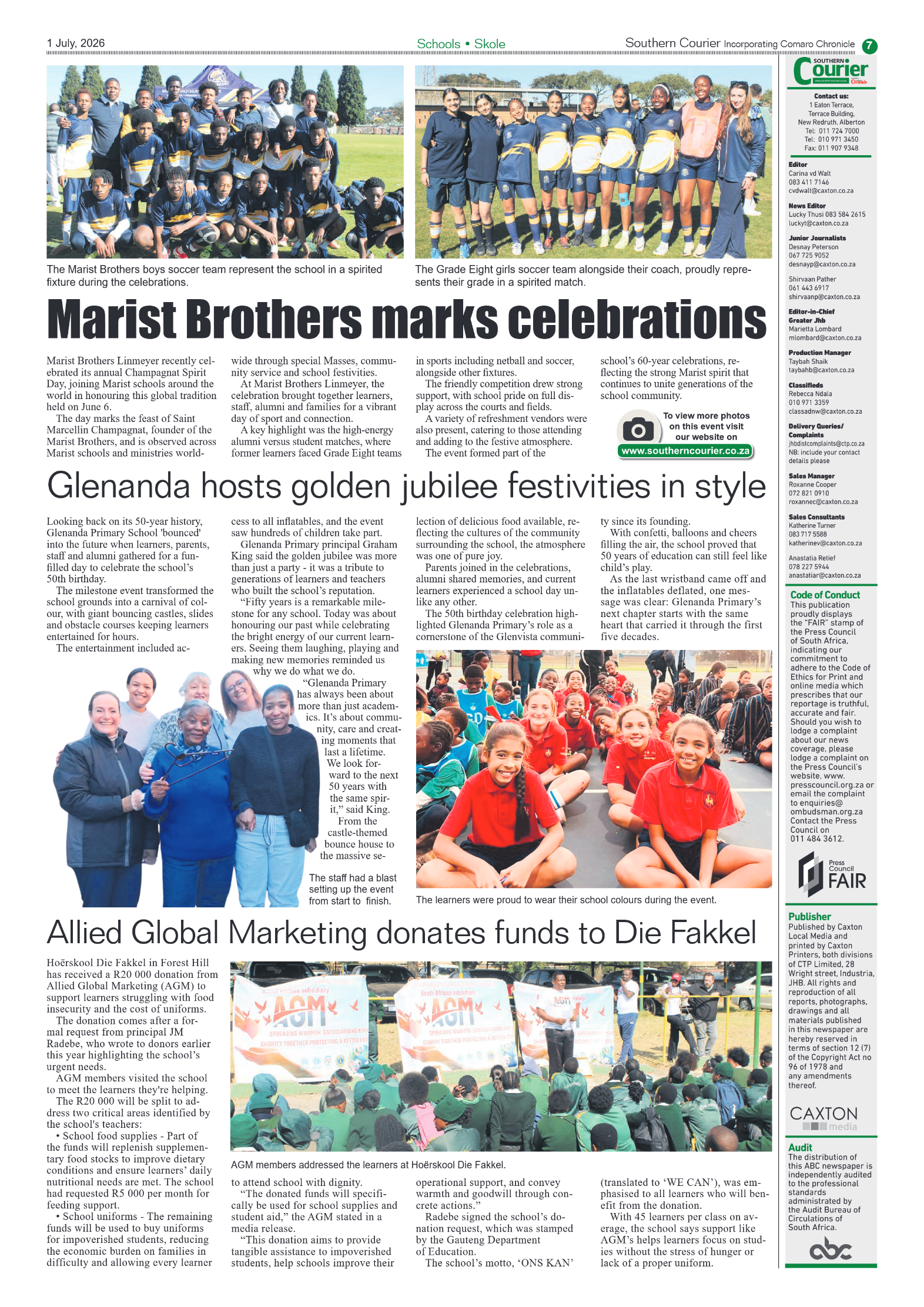 Southern Courier 1 July 2026 page 7