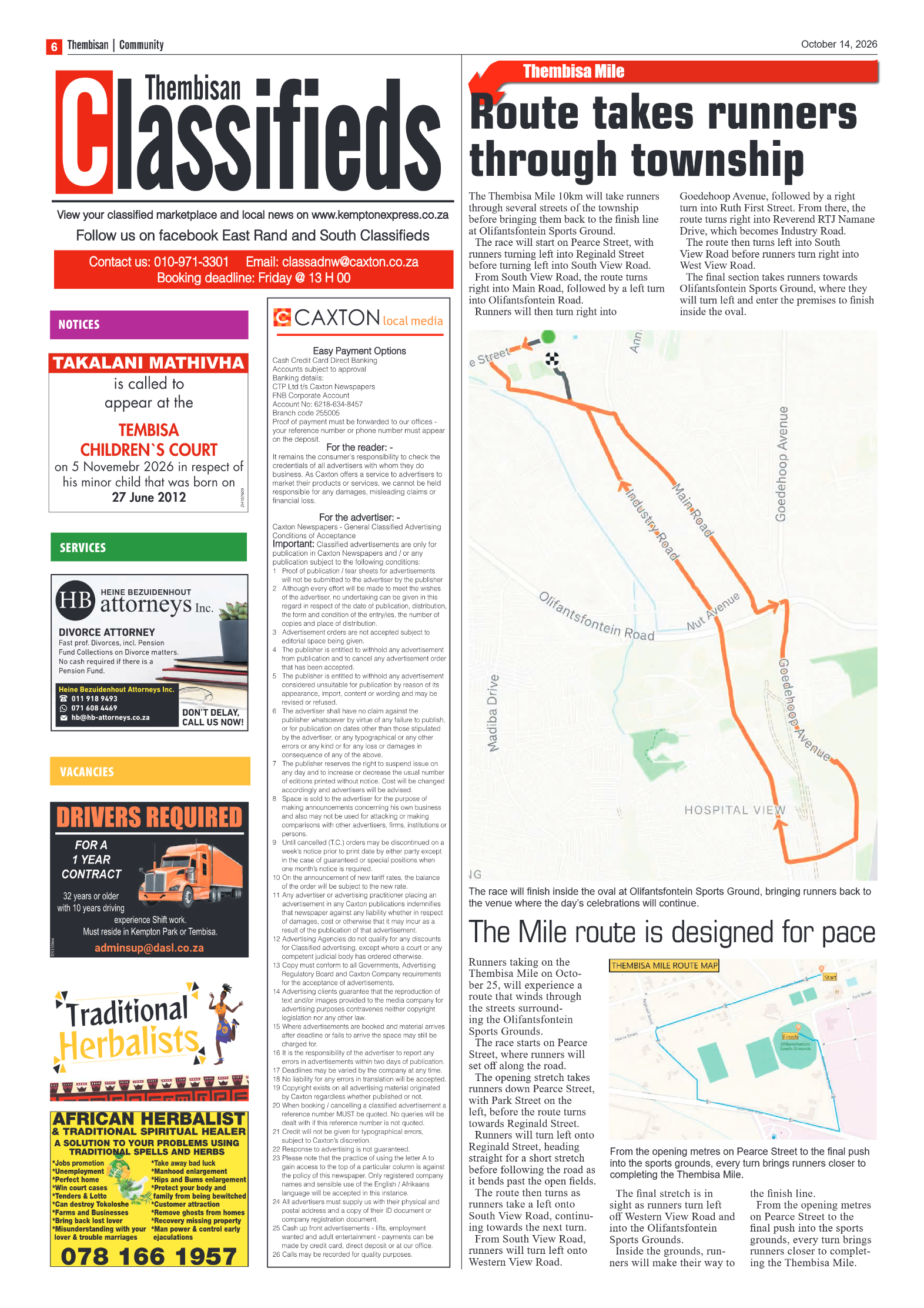 The Tembisan 14 October 2026 page 6
