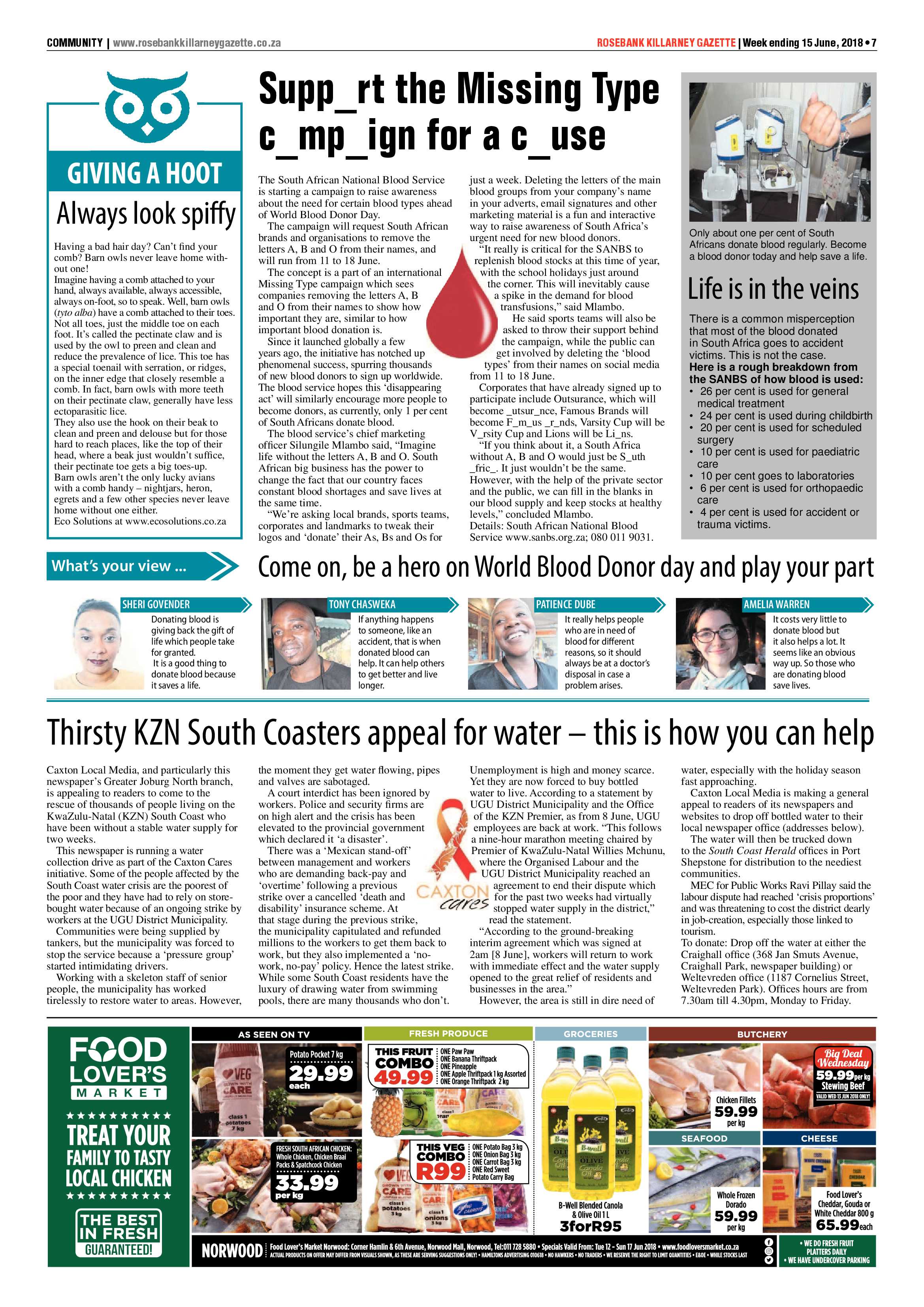 Rosebank Killarney Gazette 15 June 2018 page 7