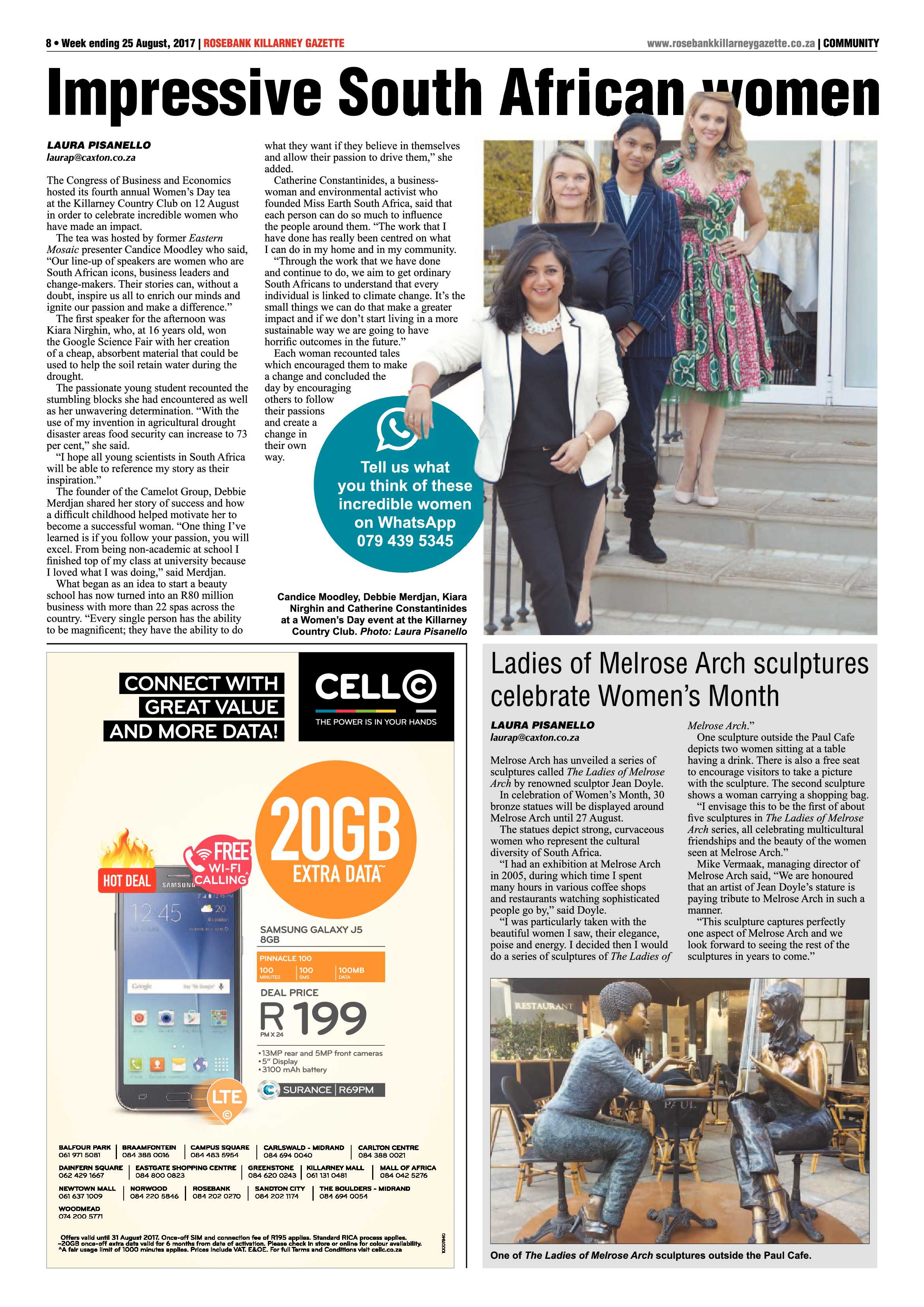 Rosebank Killarney Gazette 25 August 2017 page 8